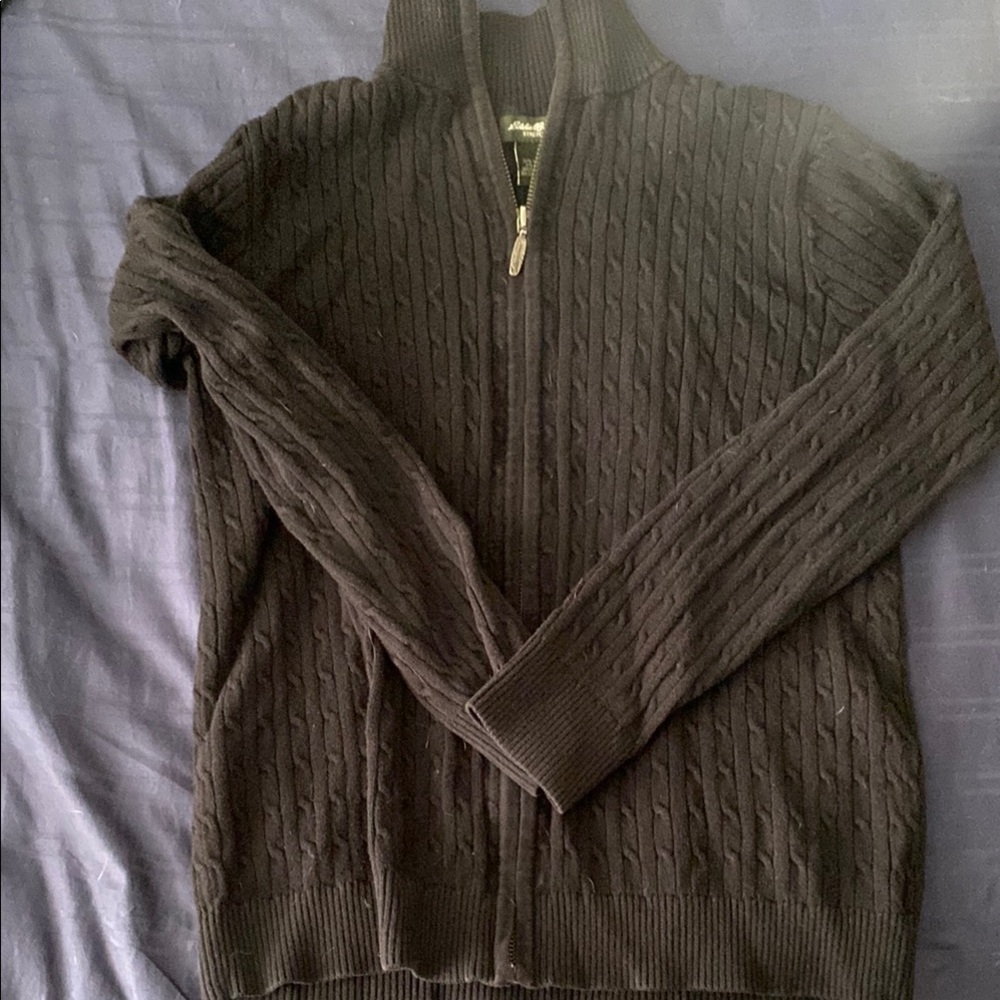 Eddie Bauer Stretch Full-Zip Knit Sweater - Women's Medium